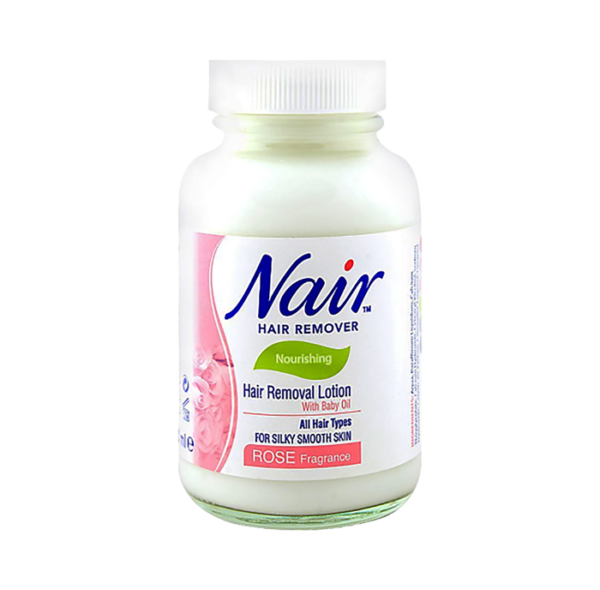 Nair | Hair Removal Lotion | With Baby Oil | Rose Fragrance