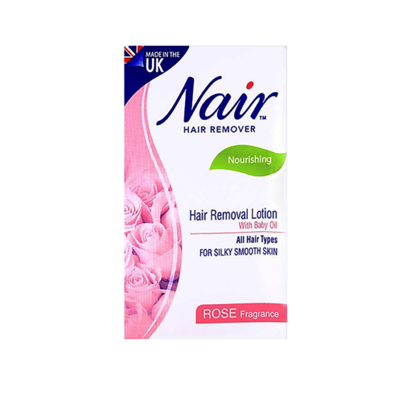 Nair | Hair Removal Lotion | With Baby Oil | Rose Fragrance