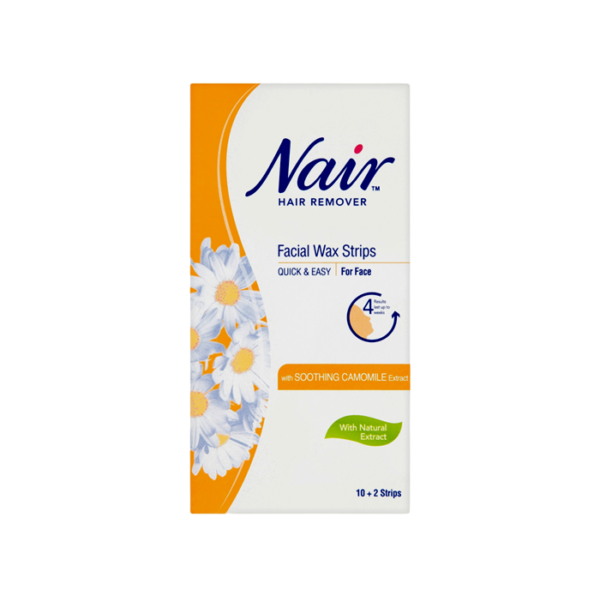 NAIR FACIAL STRIPS 12S (CAMOMILE)
