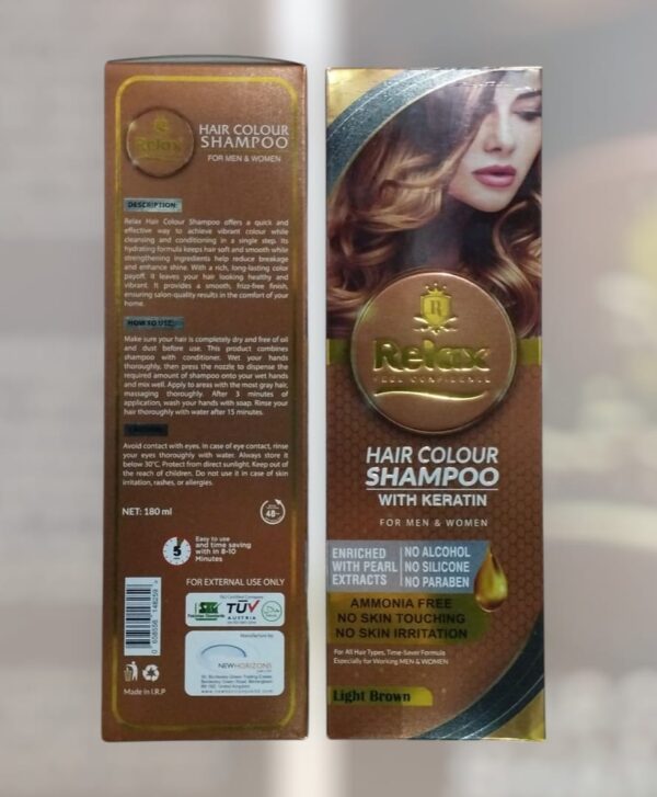 Relax Hair Color Shampoo LBrown