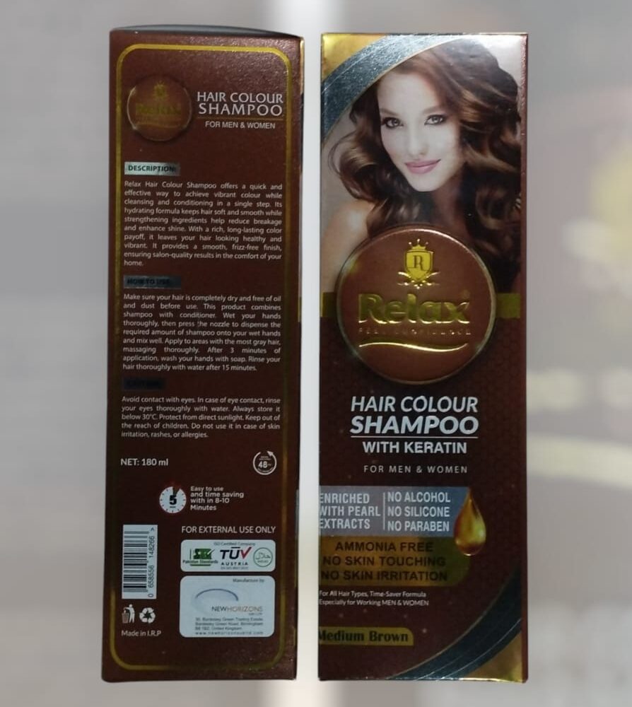 Relax Hair Color Shampoo MBrown