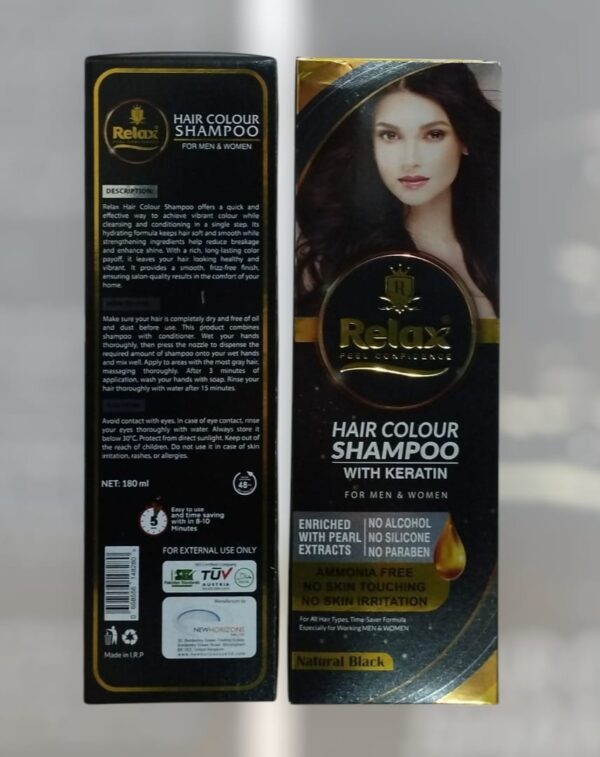 Relax Hair Color Shampoo NBlack